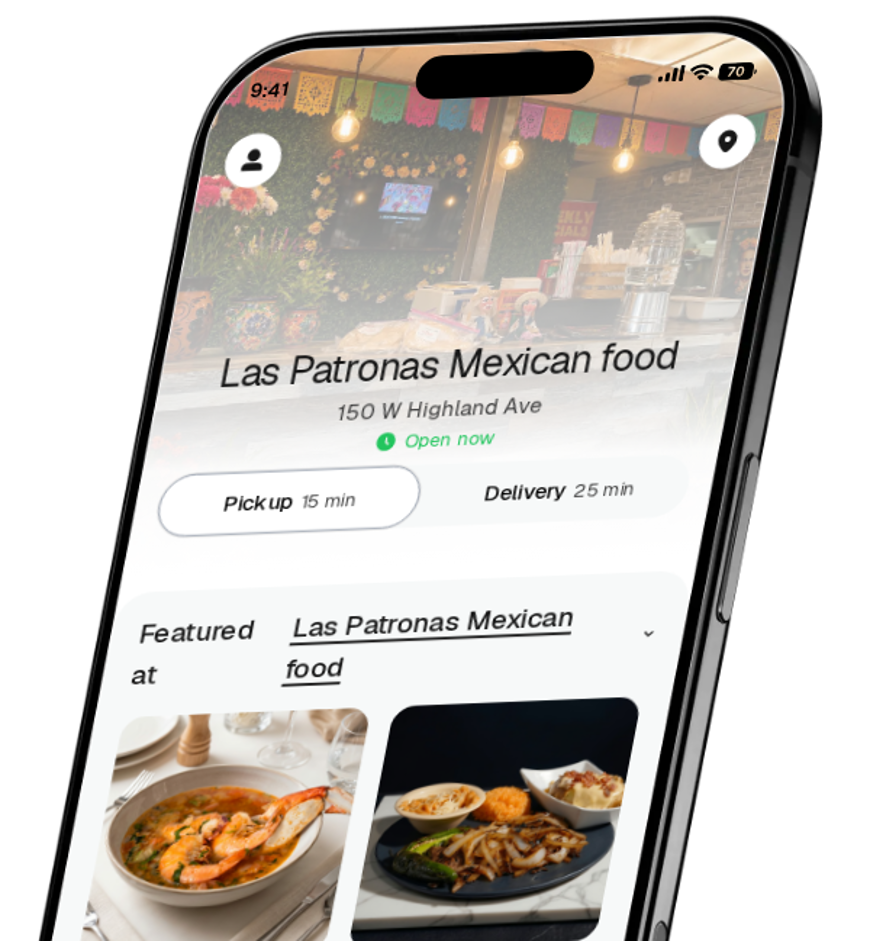 Las Patronas Mexican food app preview
