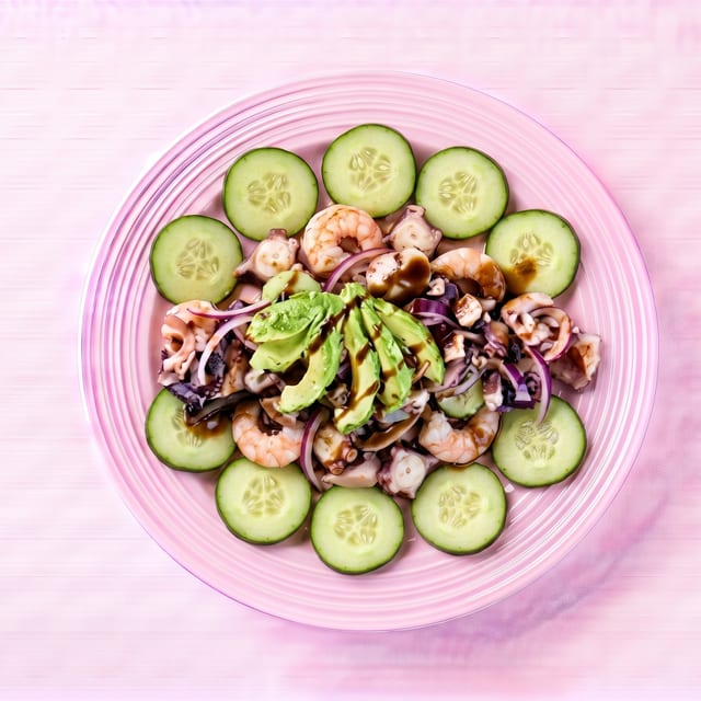 Botana de Camarón y Pulpo (Shrimp & Octopus Appetizer Platter).
